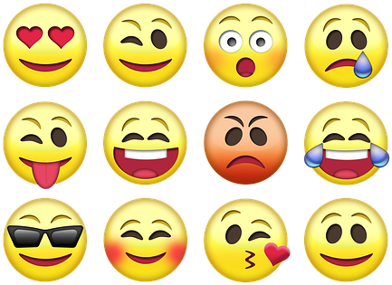 Emoji Emoticon Smiles Icon Gesichter Liebe - Different Types Of Emotions (462x340)