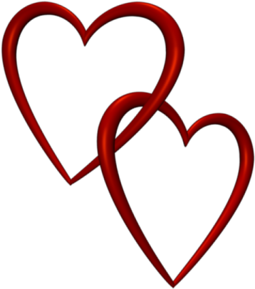 Entangled Red Love Hearts Transparent Background Valentine - Valentines Day Transparent Background (640x480)