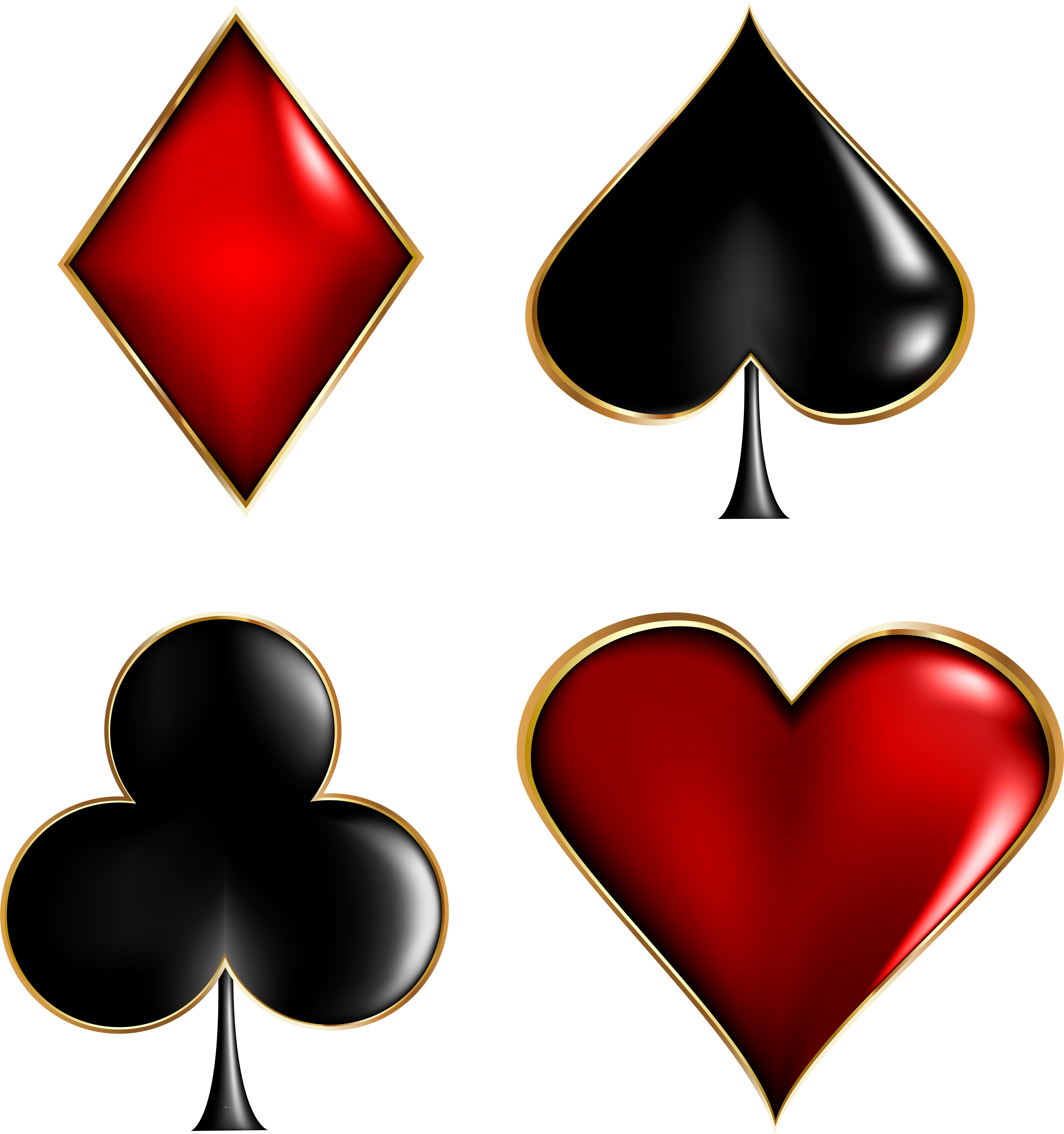Cards Symbols Clip Art - Cards Symbols Clip Art (7533x8000)