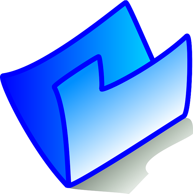 Theme Icon, Blue, Folder, Empty, Theme - Dossier Bleu (638x640)