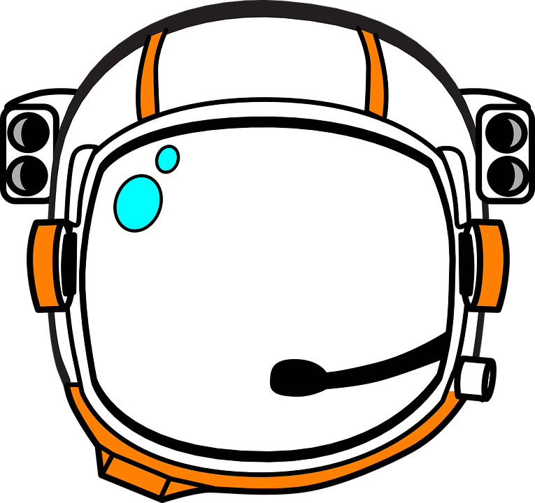 Orange Astronaut Helmet Hi - Astronaut Helmet Png (765x720)