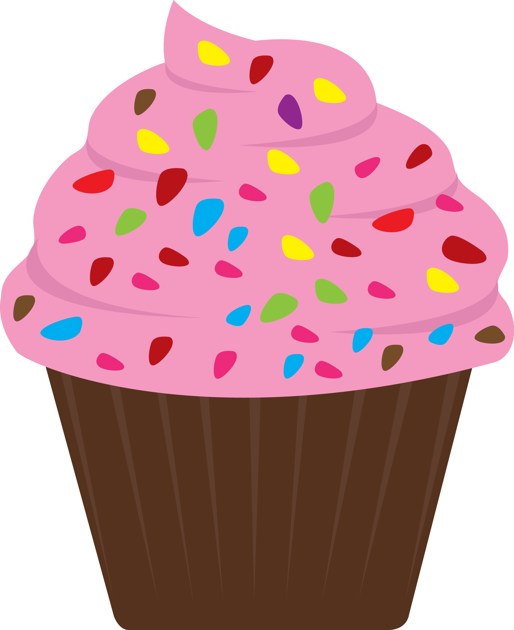 Photo By @danimfalcao - Clipart Cupcakes With Sprinkles (1738x2129)