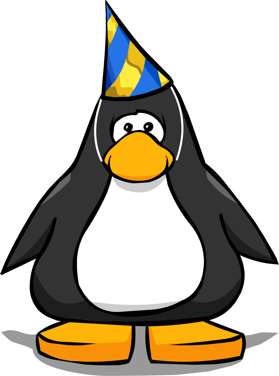 Club Penguin With Party Hat (967x1301)
