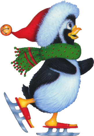 Christmas Penguin Clip Art - Get Well Soon Penguin (353x509)