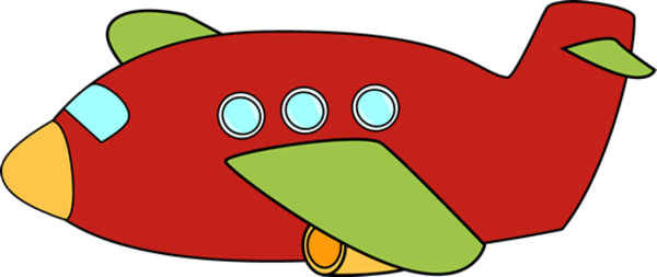 Airplane Red - Cute Aeroplane Clip Art (600x253)