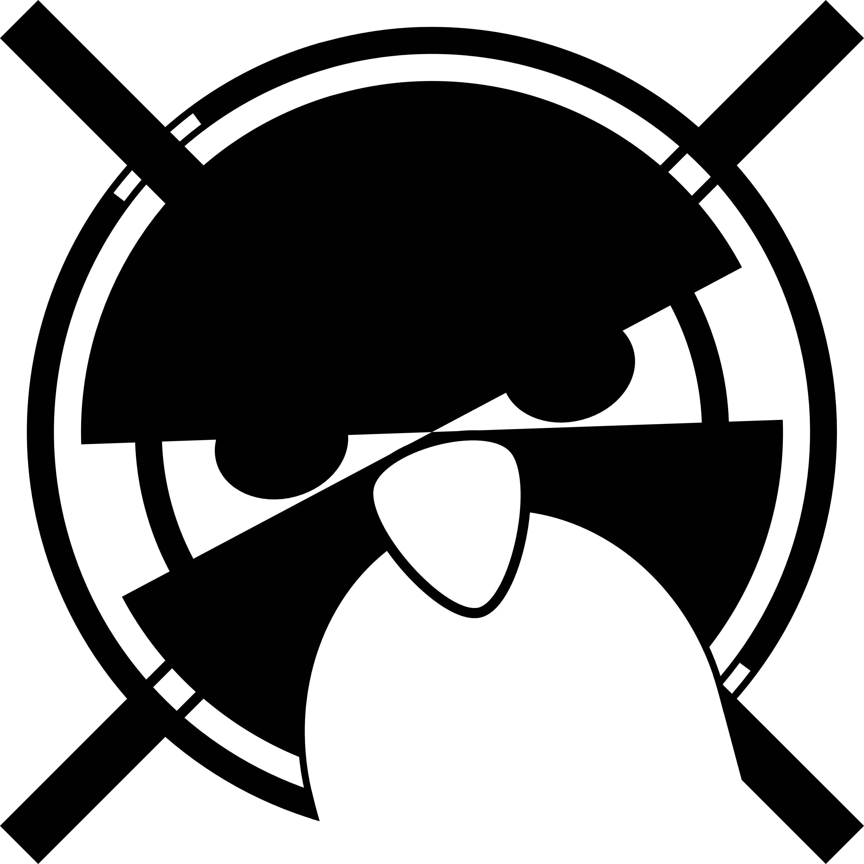Black And White Gamer Logo (3000x3000)