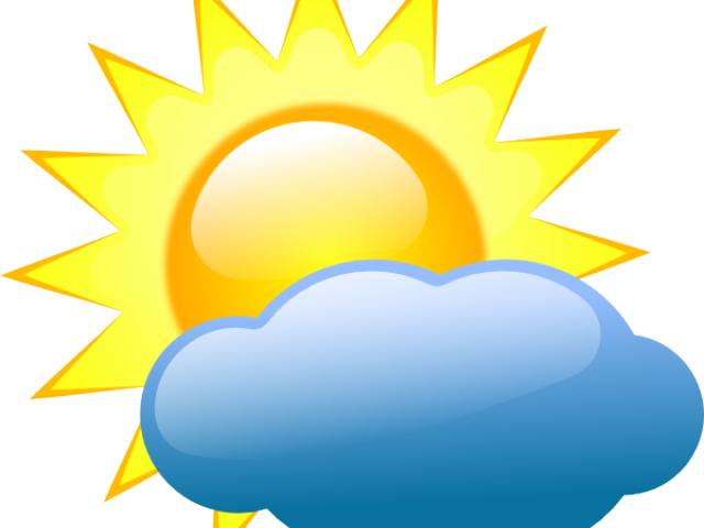 Weather Symbol Cliparts - Weather Forecast Partly Cloudy (640x480)