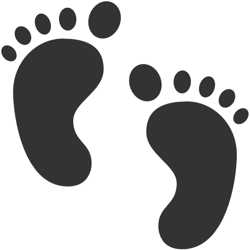 Image Result For Baby Feet Template - Baby Feet Icon (512x512)