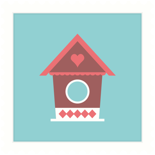 Liebe, Stempel, Valentinstag, Kuckuck, Uhr Symbol - Illustration (512x512)