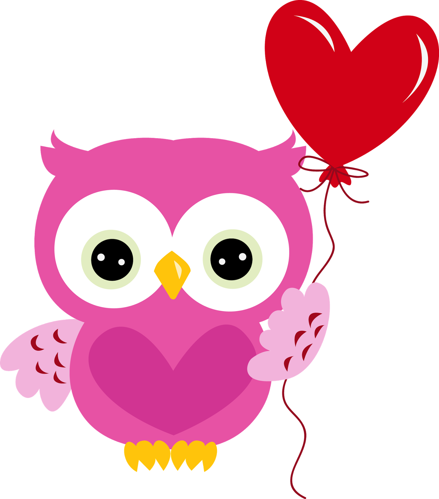 Owl Math Clip Art - Valentines Day Owl Png (1405x1600)