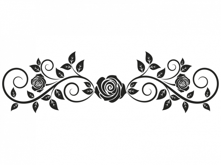 Wunderschöne Inspiration Rosen Wandtattoo Und Phänomenale - Floral Embellishments (728x546)