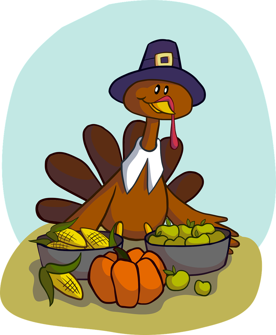 Turkey-1456358 - Cartoon Of Thanksgiving Jokes (1055x1280)