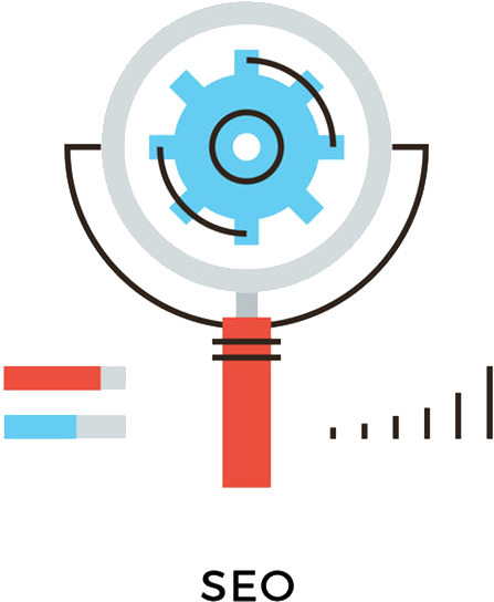 Seo Basics - Search Engine Optimization Vector (450x554)