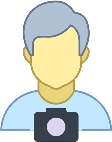 Tourist, Mann, Mit, Kamera, Fotograf, Menschen Symbol - Icon (512x512)