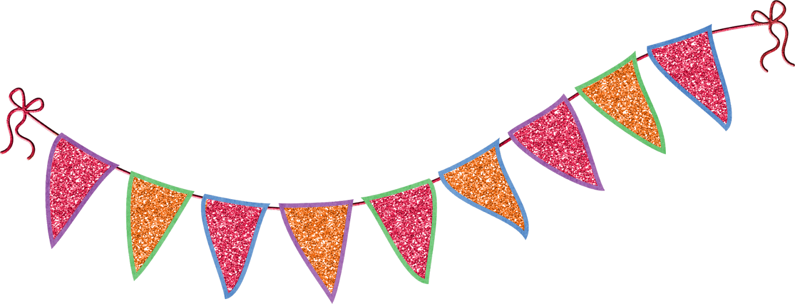 Gifs Y Fondos Pazenlatormenta - Banderitas De Colores Gif (1600x612)