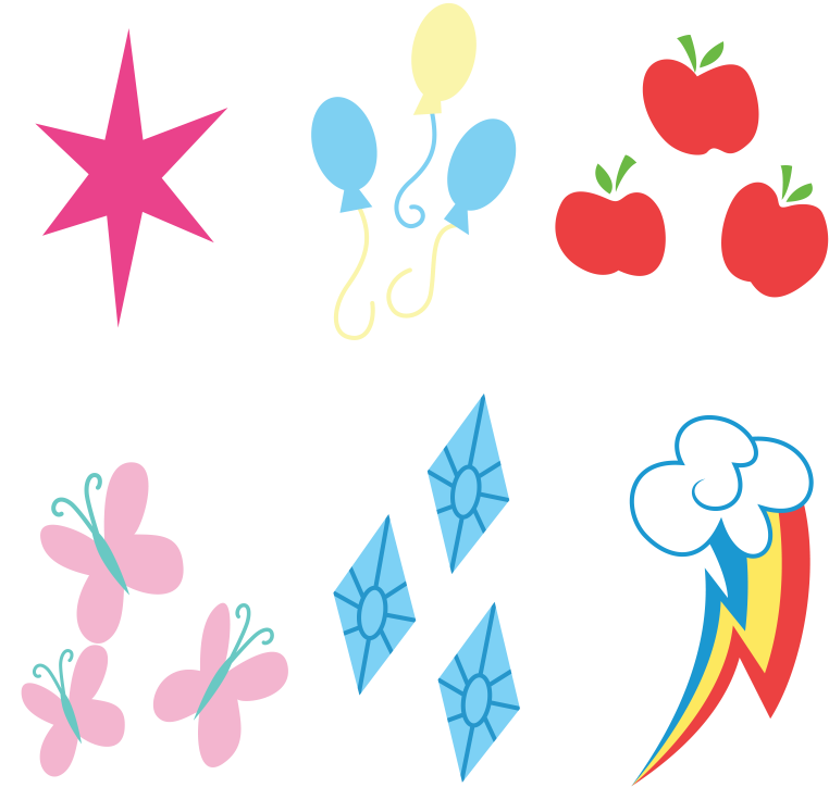 Pin Sparkle Clip Art - Rainbow Dash Cutie Mark (800x800)