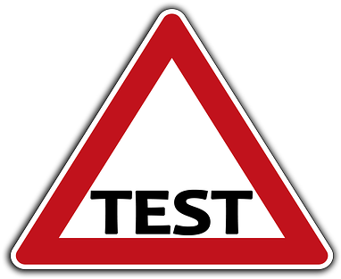 Verkehrszeichen Vorfahrt Test Eignungsprüf - تابلو خطر سقوط در آب (387x340)