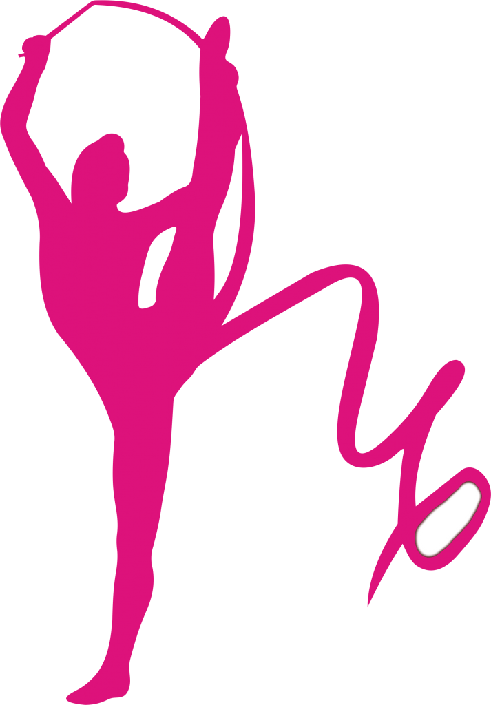 Bailarina Ginástica Ritmica Rosa 713×1,024 Pixeles - Arabesque Rhythmic Gymnastics Silhouette (713x1024)