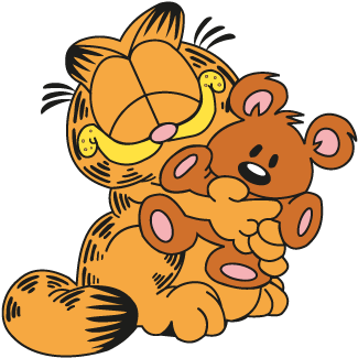 Free Garfield - Big Hug Animated Gif (400x400)