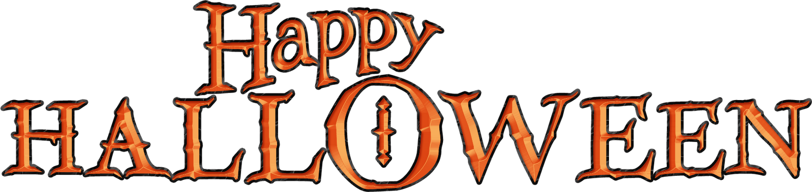 Ich Wünsche Euch Allen Ein Gruseliges - Happy Halloween Words Png (1600x380)