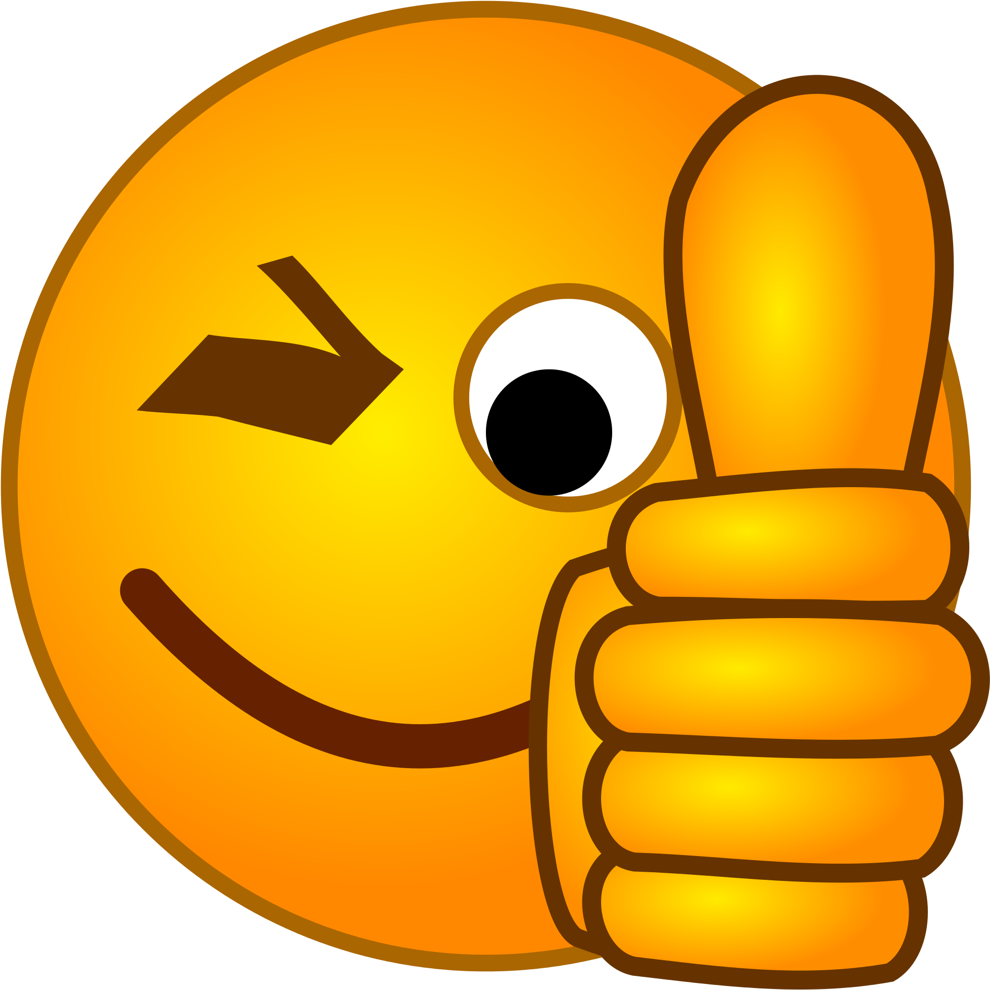 File - Smirc-thumbsup - Svg - You Got This Thumbs Up (2000x2000)
