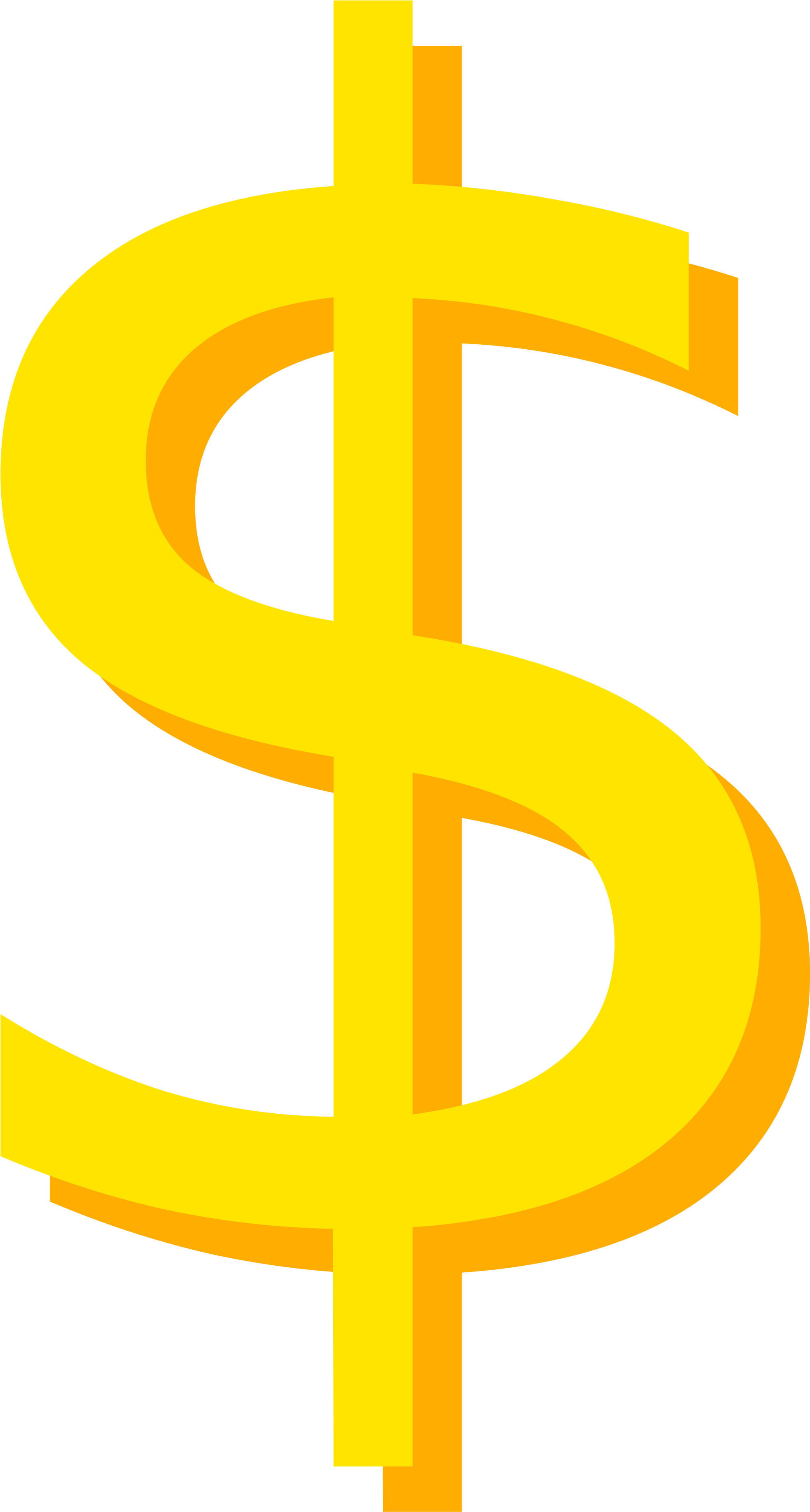 Open - Gold Dollar Sign Icon (2000x3704)