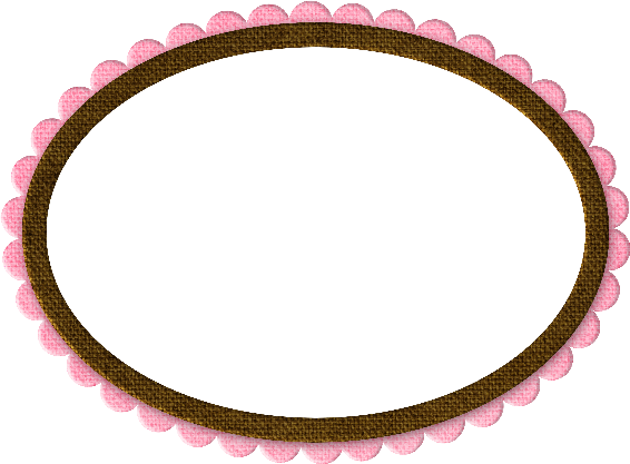 Botones, Marcos, Osos, Flores, Lazos, Cintas Png Para - Borda Para Logomarca Oval (566x417)