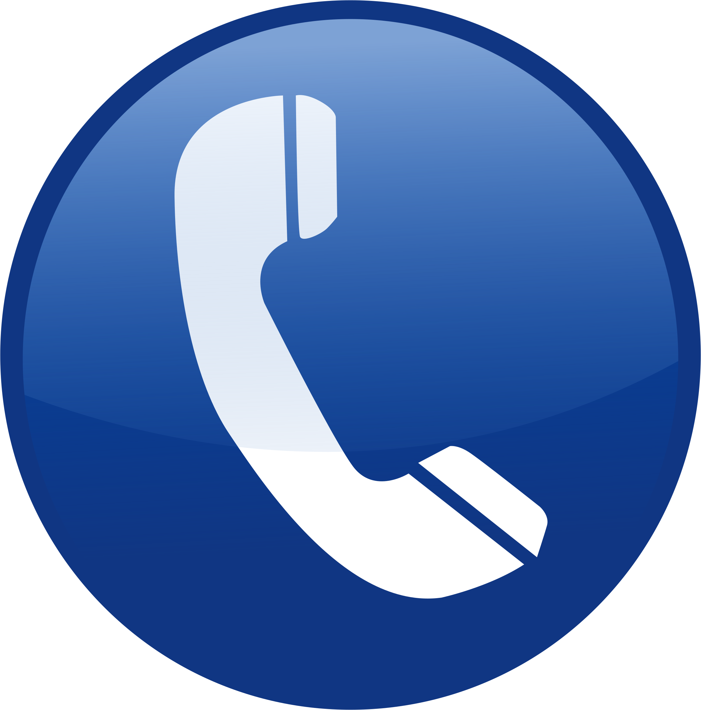 Telefono Clipart - Icono De Telefono Azul Png (2370x2400)