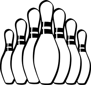 Stifte Sport Bowling Kegeln Bowling Bowlin - Bowling Pins Cartoon (364x340)
