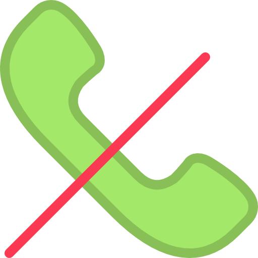 Telefon, Ohne Anschluss, Ohne Deckel, Mute Symbol - Sin Telefono (512x512)