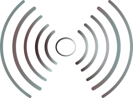 Radio Waves Wifi Wireless Signal Internet - Ultrasound Waves Clipart (458x340)
