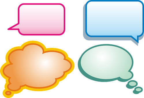 Wolke, Luftballons, Ballon, Gespräch - Cloud Of Think Png (499x340)