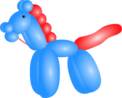 Pferd, Ballon, Fantasie, Tier, Clown - Balloon Horse (423x340)