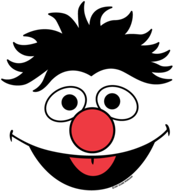 Ernie Face Sesame Street - Sesame Street Character Face Printables ...