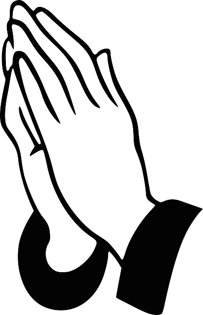 Berdoa Clipart - Praying Hands Clipart (413x640)