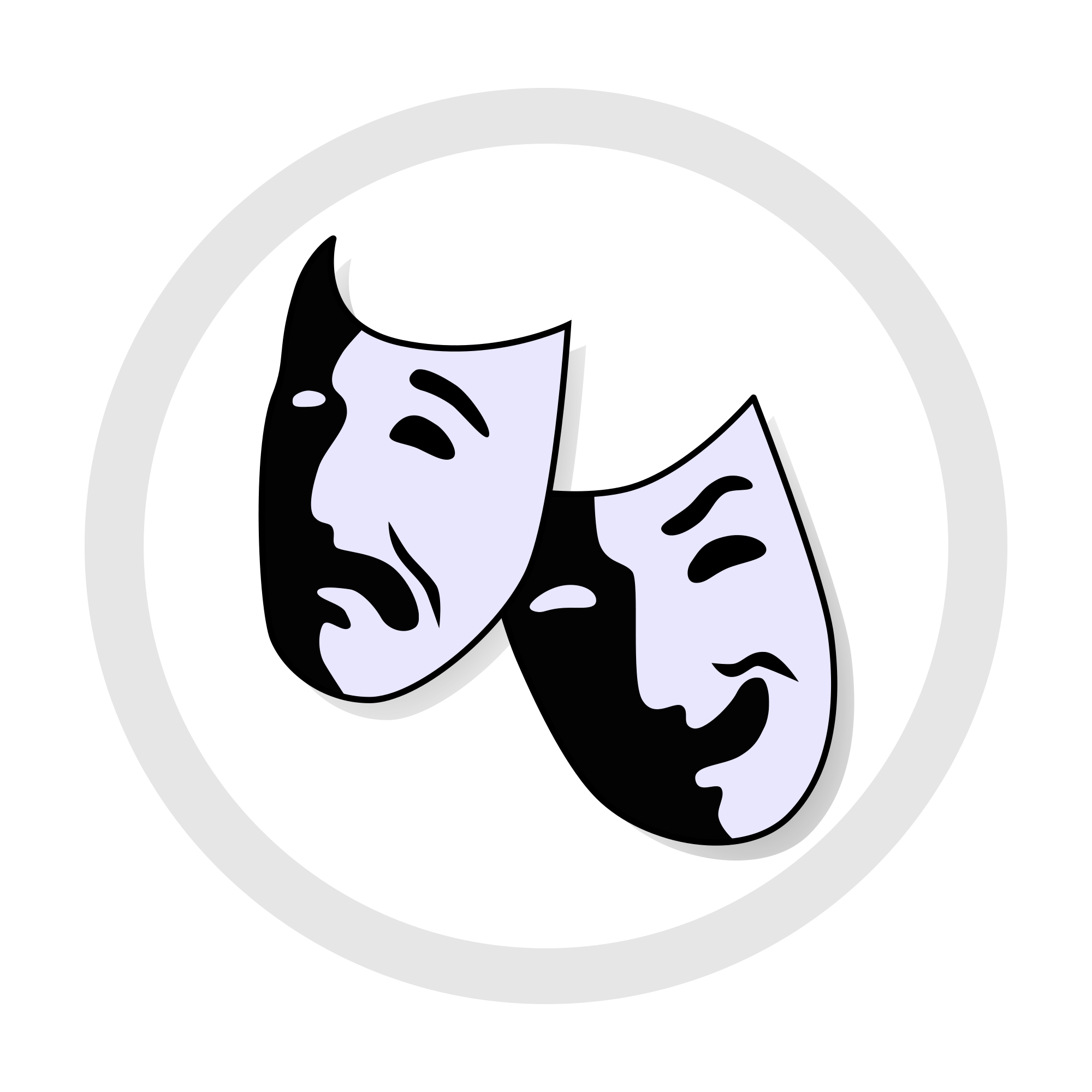 Svg , - Theatre Mask (2000x2000)