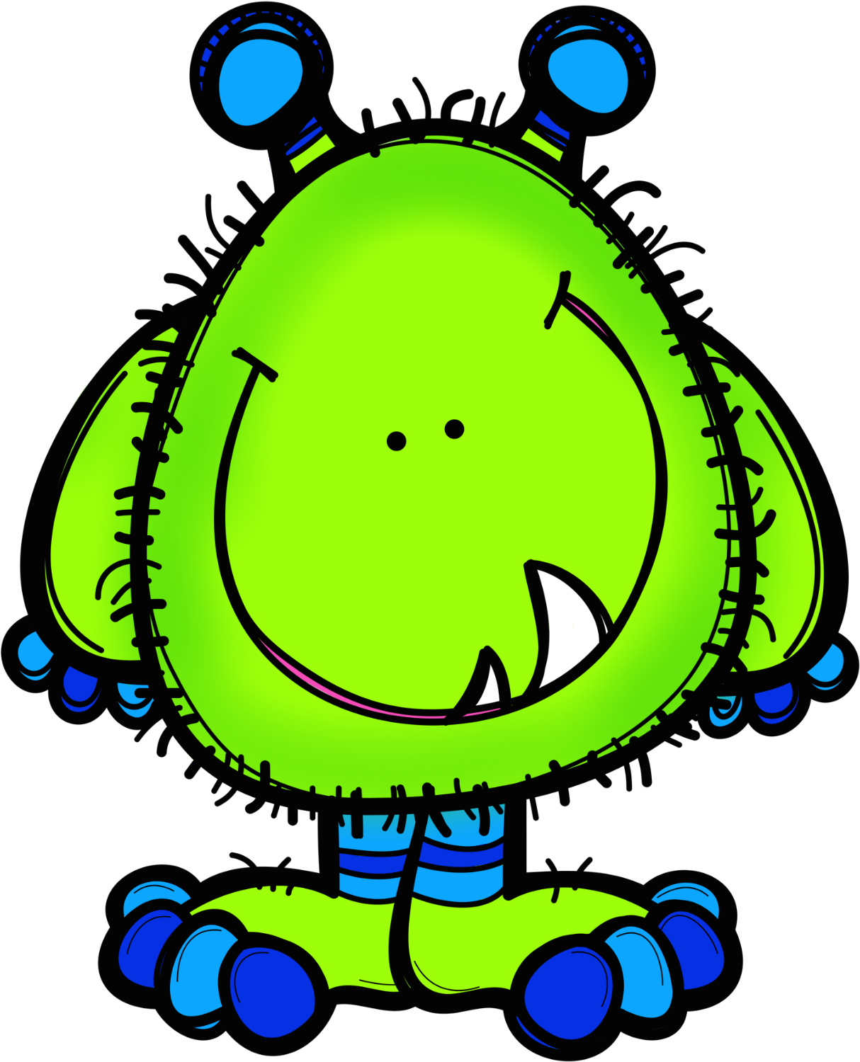 Ch B *✿* De Teachers Pay Teachers - Monstruos Clipart (1334x1563)