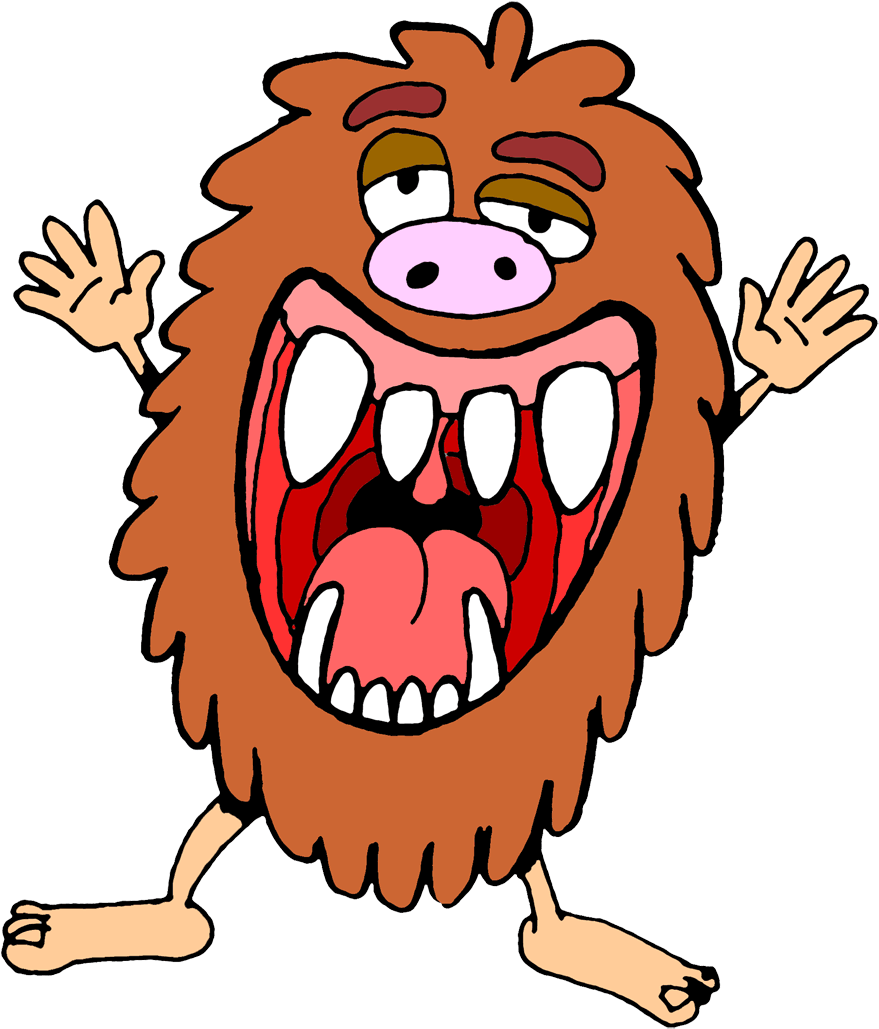 Ha “guy Grabbed My Chest, I Yelled Real Spooky-like, - Monster Clipart (900x1046)