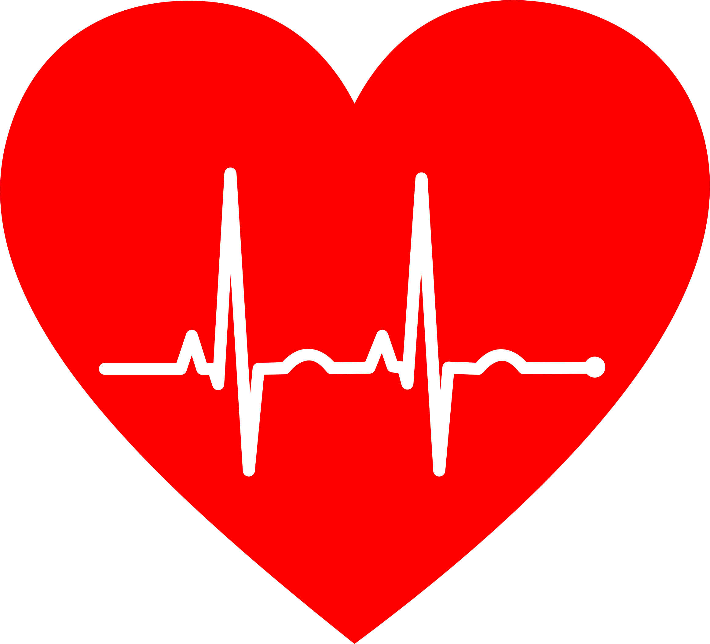 Ekg Elektrokardiogramm Herz Kunst Liebe Ro - Heart With Ekg Line (2324x2108)
