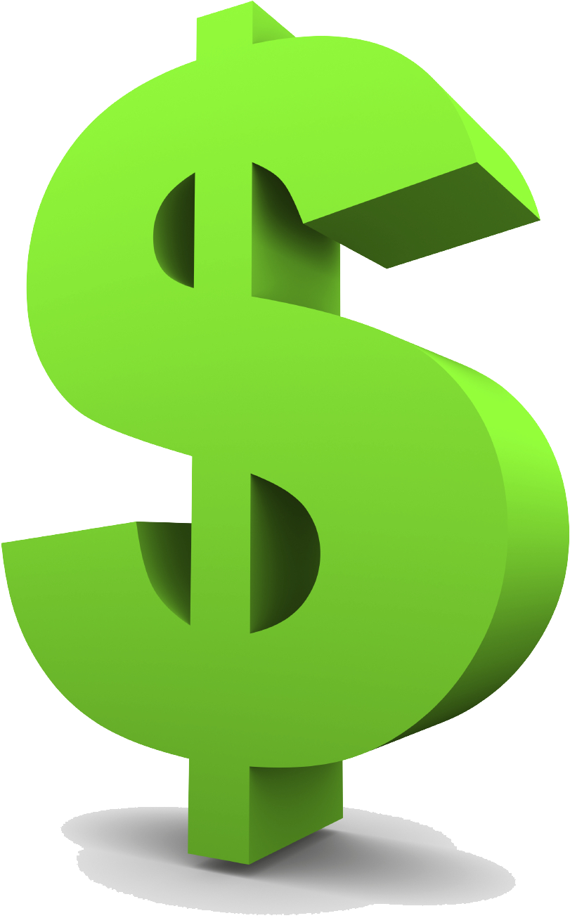 Green Dollar Symbol Png Clipart - Dollar Sign Transparent Background (1132x1696)
