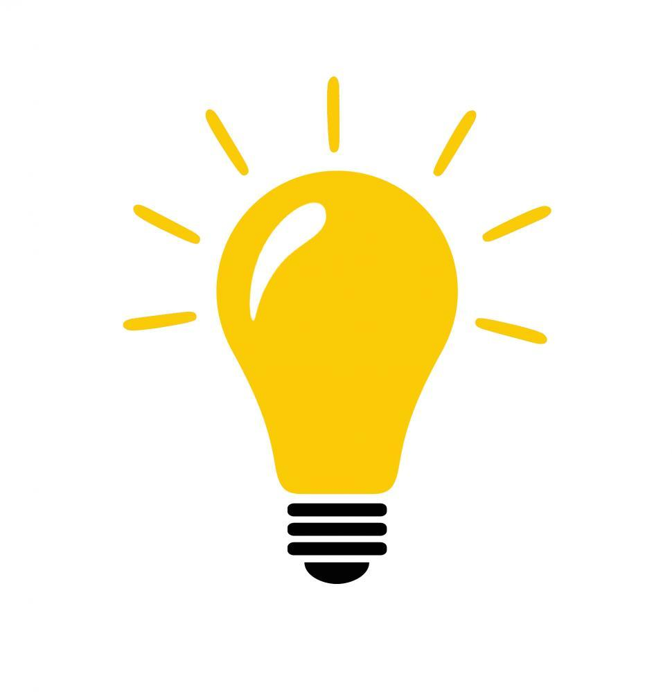 Free Stock Photo Of Lightbulb With Idea Concept Icon - Light Bulb For Ideas (970x999)
