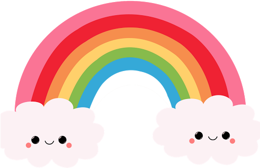Kawaii Rainbow - Google Search - Rainbow Png (512x512)