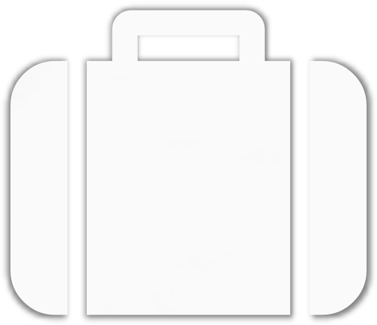 Cooles Online Buchen - Baggage White Icon Png (542x468)