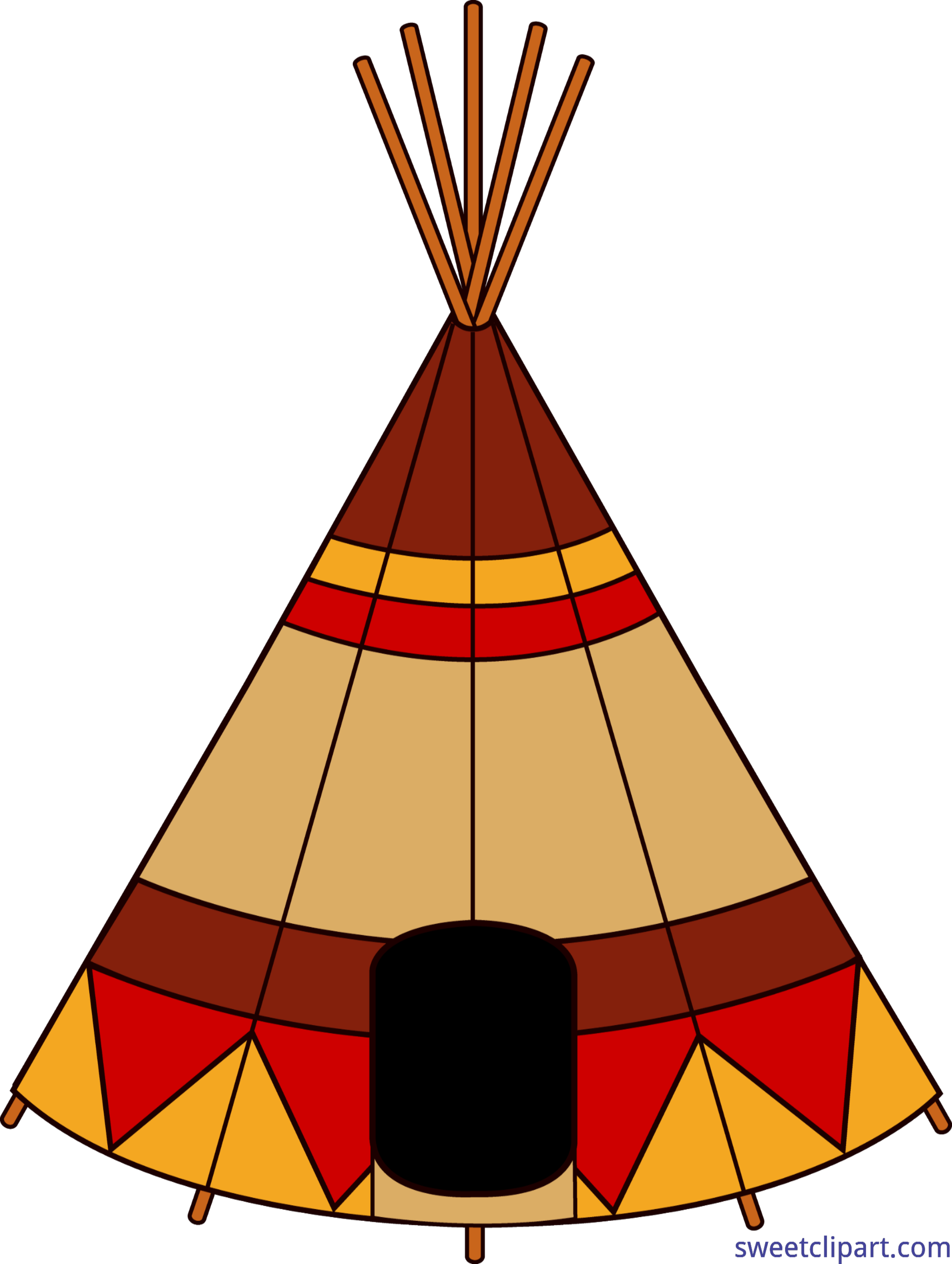 Teepee Clip Art - Teepee Clipart (5051x6705)