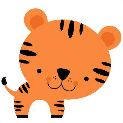 Tiger Svg Cutting File Tiger Svg Cut File Free Svgs - Cute Baby Tiger Clipart (432x432)