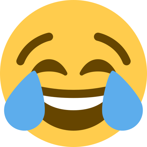 #lachen Bis Der Arzt Kommt Am Tag Der Schlechten #wortspiele - Laughing Crying Emoji Twitter (512x512)