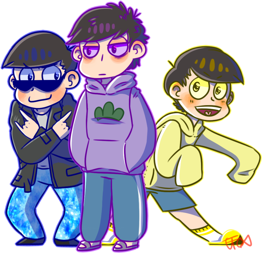 3 Matsu Brothers By Crazyfox346 - 3 Brothers Png (1024x961)