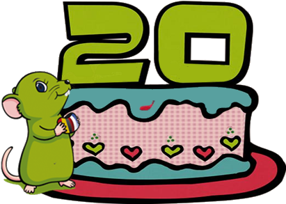 La Souris Verte Wird 20 Das Sollte Gefeiert Werden - 43 Years Old Cake (440x310)