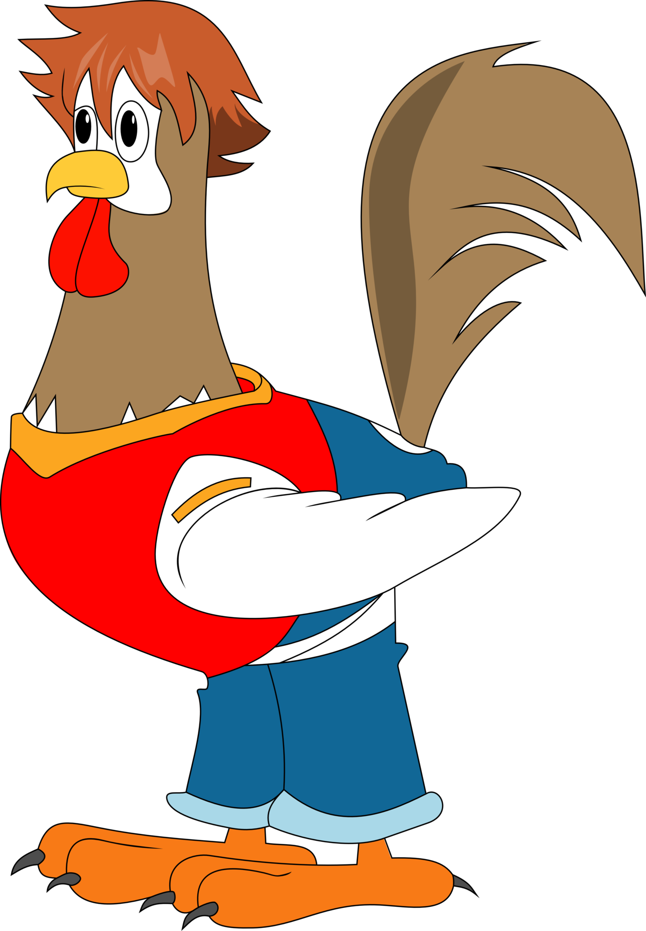 Is A Chicken I Told You, Is A Giant Chicken By Shanzell - Cartoon (1280x1844)