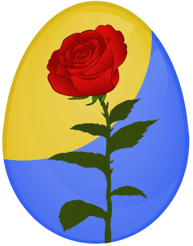 Osterei Rose - Easter Egg (400x500)